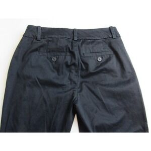 LOFT Crop Pants Black Chino Curvy Capri Women's Size 0